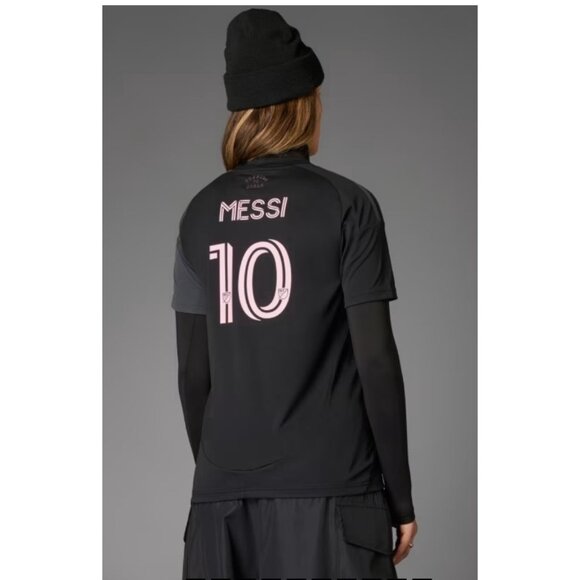 MLS Messi Soccer Jersey NWT ADIDAS Size Medium Slim Fit Black Pink Away Jersey $ - Picture 11 of 14